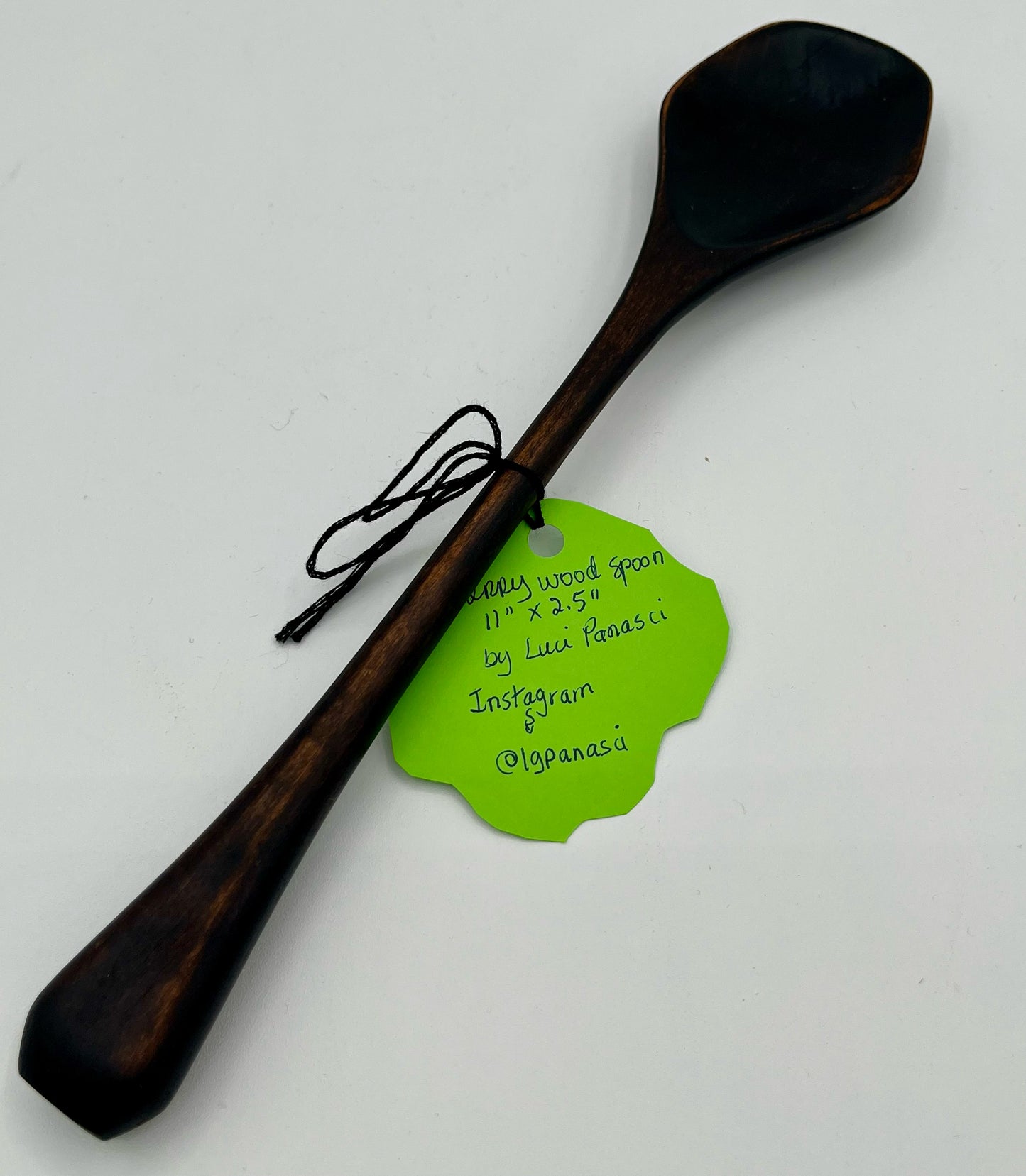 Cherry Wood Ebonized and Flamed Spoon