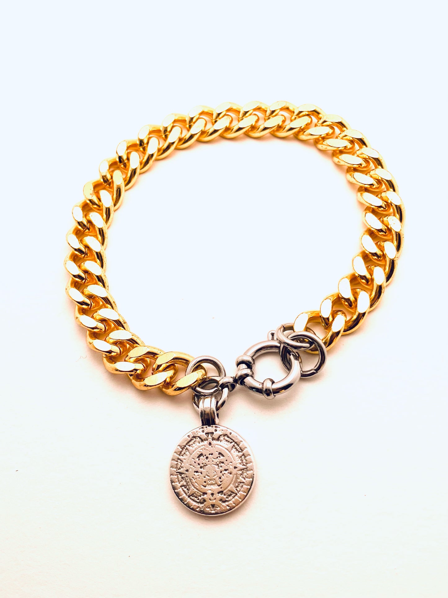 Gold/Silver Coin Bracelet