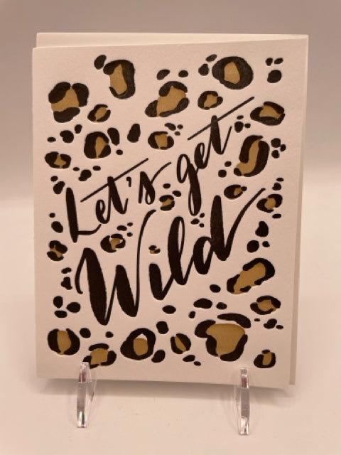 Wild Cheetah Print Blank Card