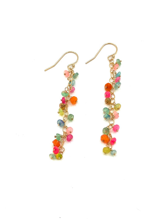 Multi-Opal Dangle Earrings