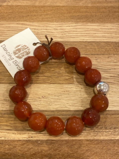 Carnelian Faceted Bracelet