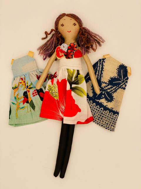 13" Dress Up Doll with Three Outfits