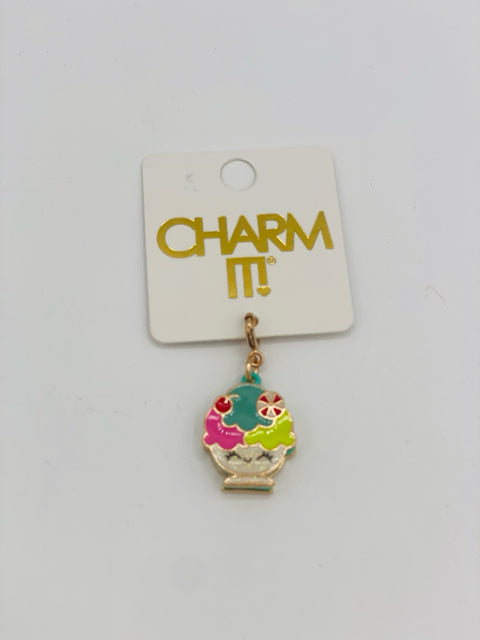 Gold Ice Crem Sundae Charm