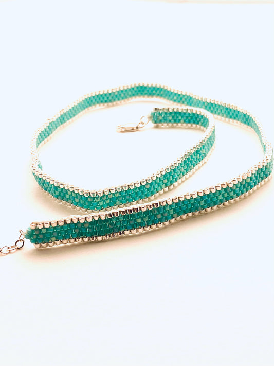 Beaded Wrap Bracelet, Turquoise