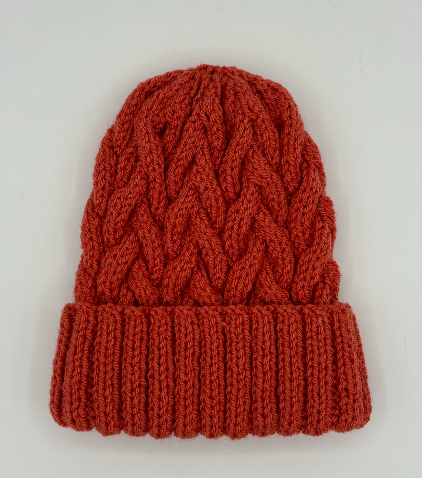 Toddler Orange Acrylic Knit Hats