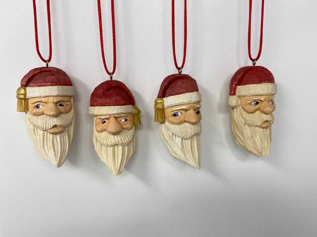 Santa Ornament with Eyes