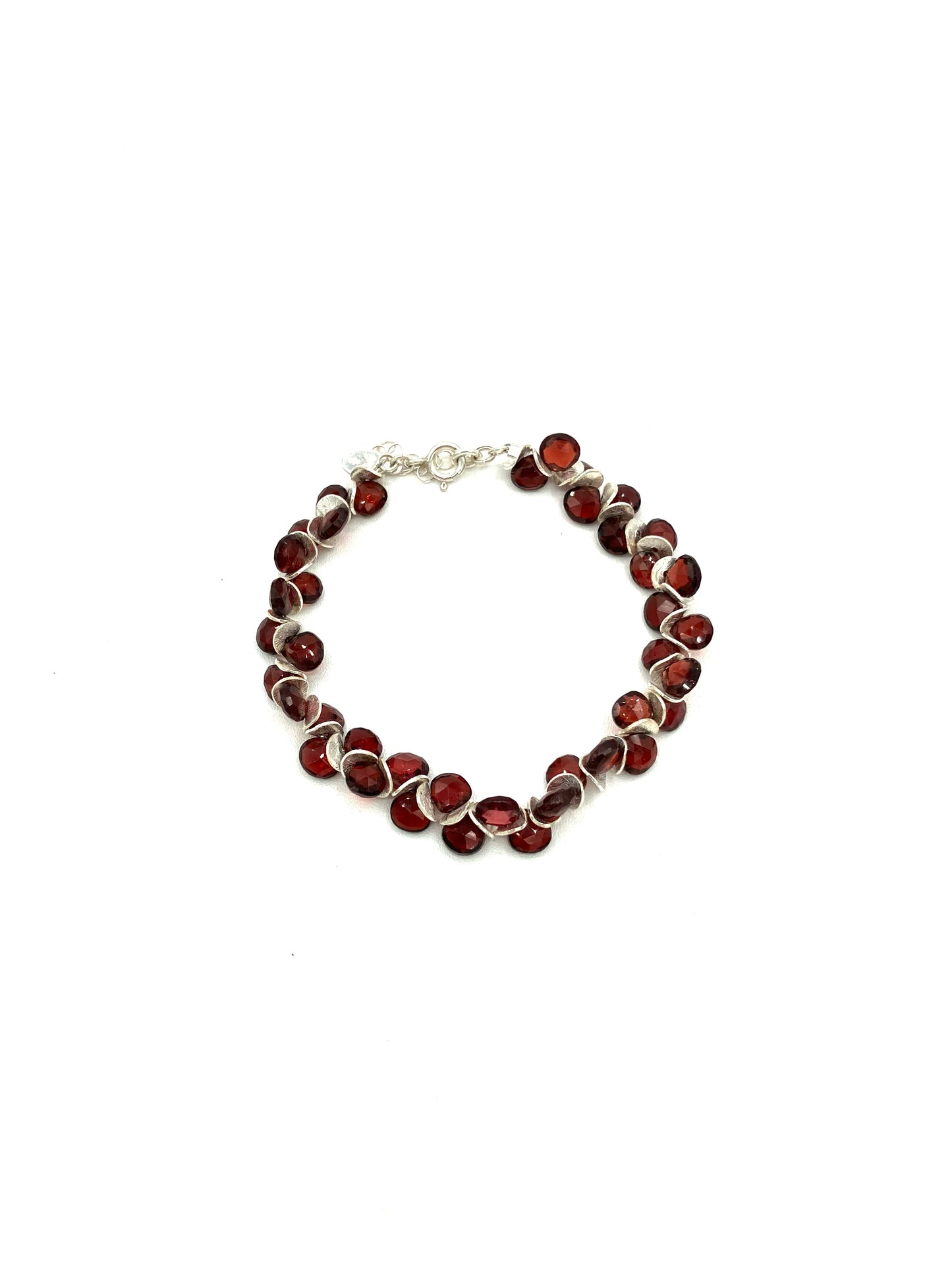 Signature Garnet/Sterling Bracelet