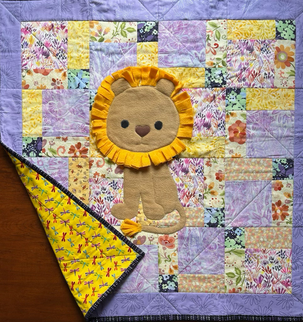 Baby Quilt with Lion