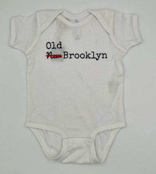 (New) Old Brooklyn Onesie White 12 Month