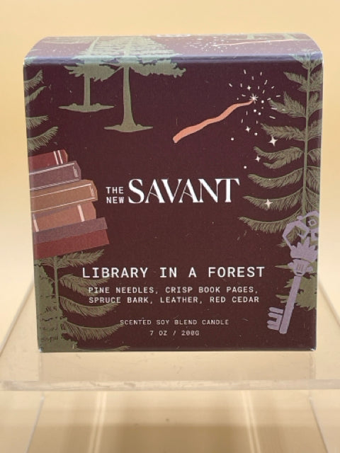 Library In A Forest Candle By The New Savant