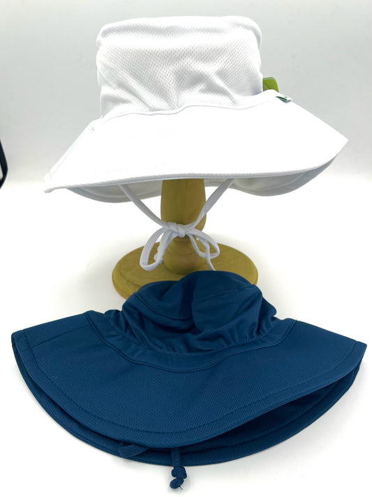 2-4 T UPF 50+ Navy or White Breathable Bucket Hat