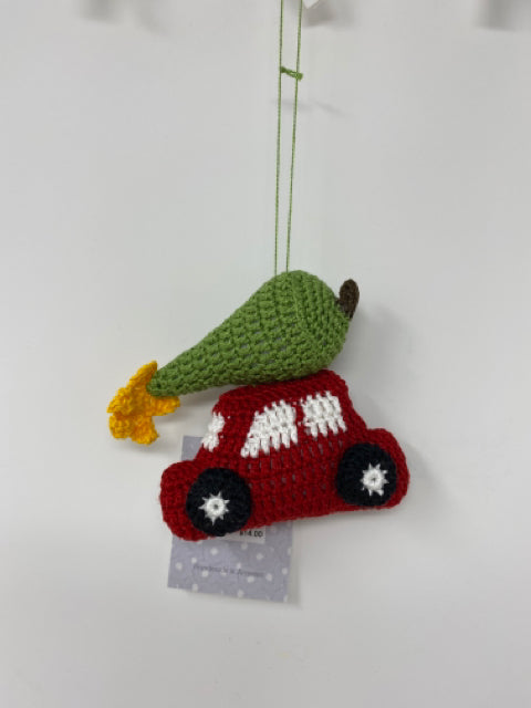 Car With Christmas Tree Ornament