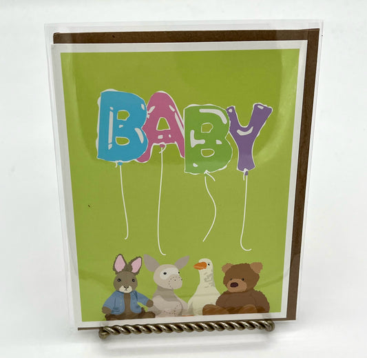 Baby Stuffed Animals New Baby Card