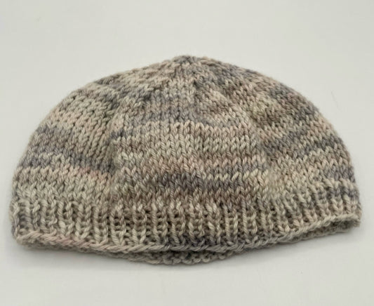 12 M Gray Multi Wool Knit Beanie