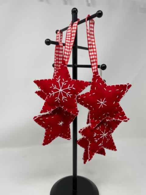 Red Scandinavian Star Ornament