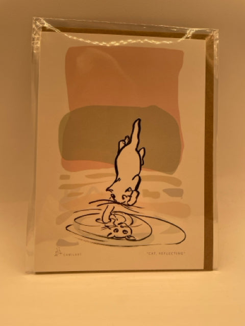 Cat Reflection Card