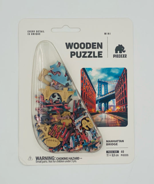 40 Piece Wooden Manhattan Bridge Puzzle