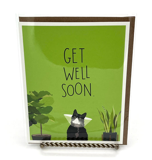 Get Well Recuperating Cat Card