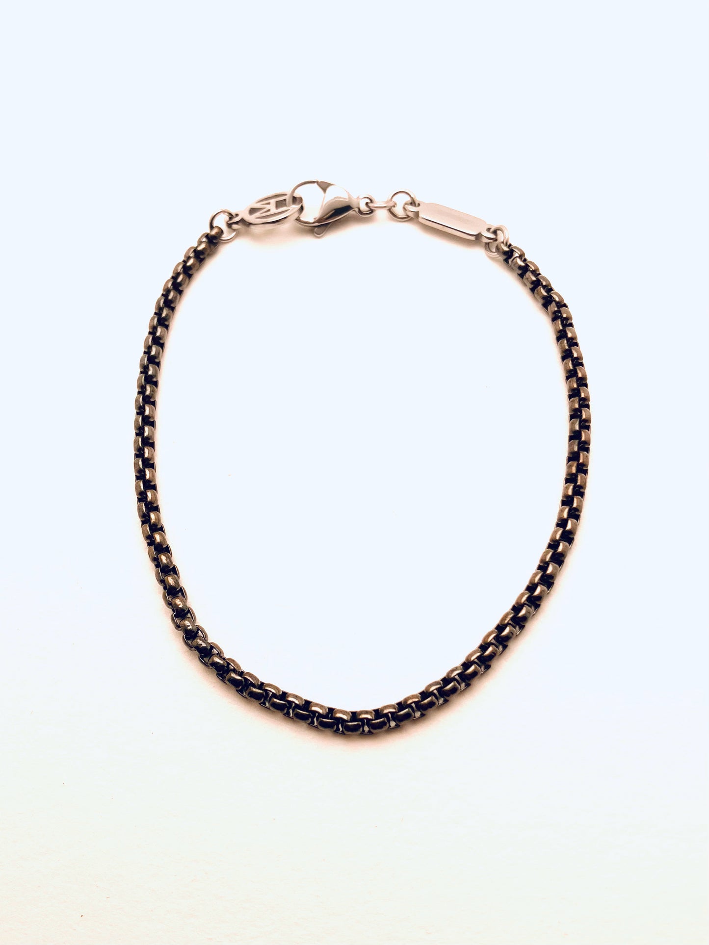 Black Steel Chain Bracelet