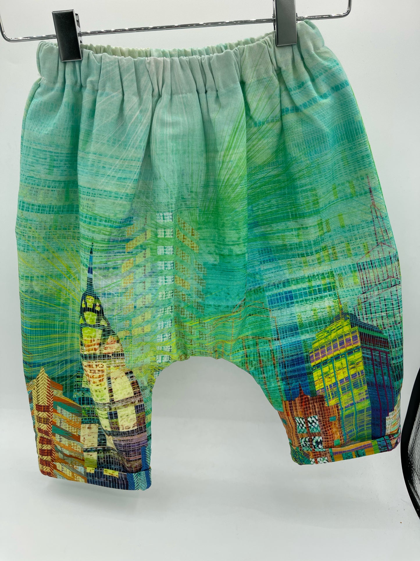 1 T Pants Lined - Turqoise w/NYC Motif