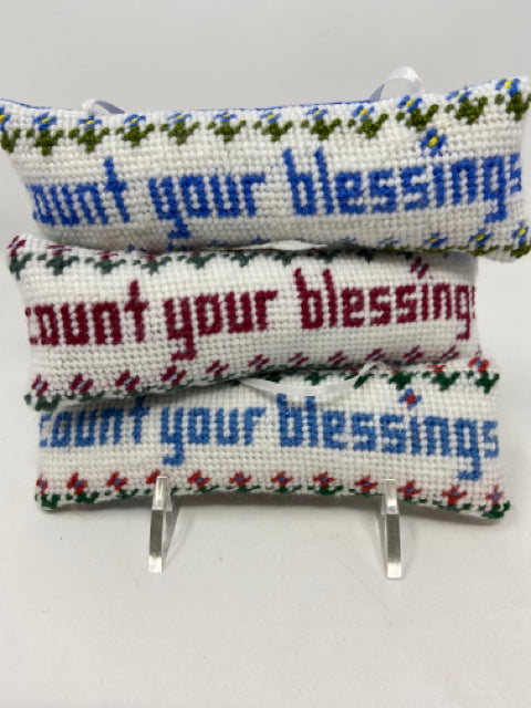 Count Your Blessings Saying Pillow