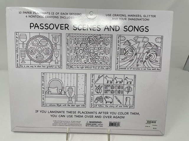 Colorpix Passover Placemats for Coloring