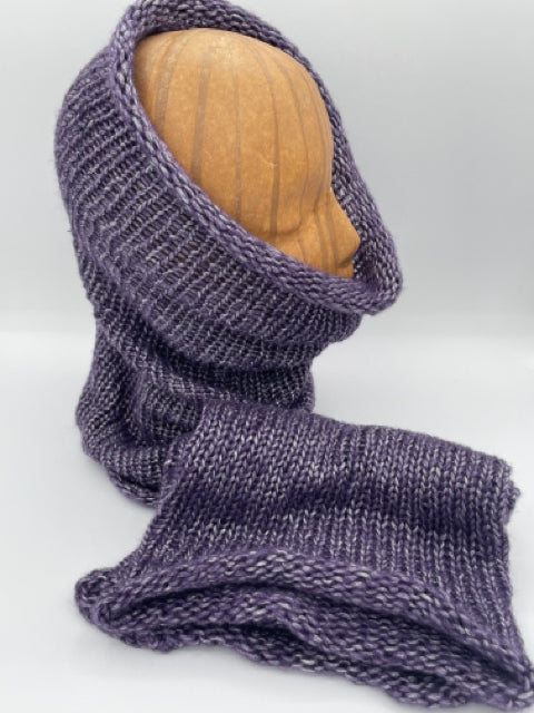 Mohair/Acrylic Blend Knit Tube Cowls/Scarves