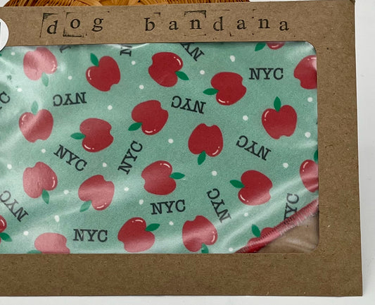 Small NYC Apple Dog Bandana