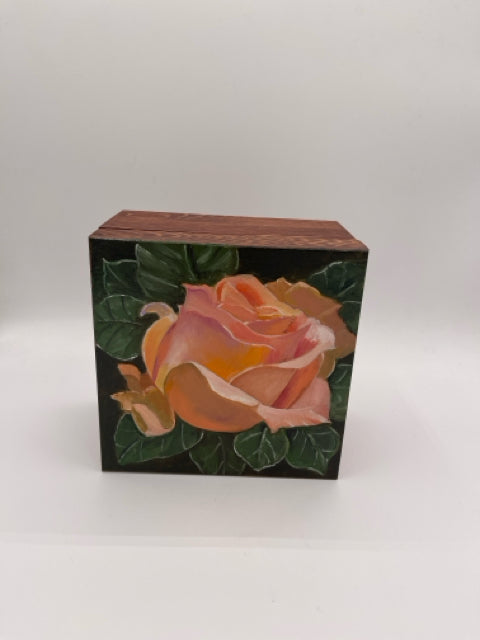 Handpainted Wood  Box