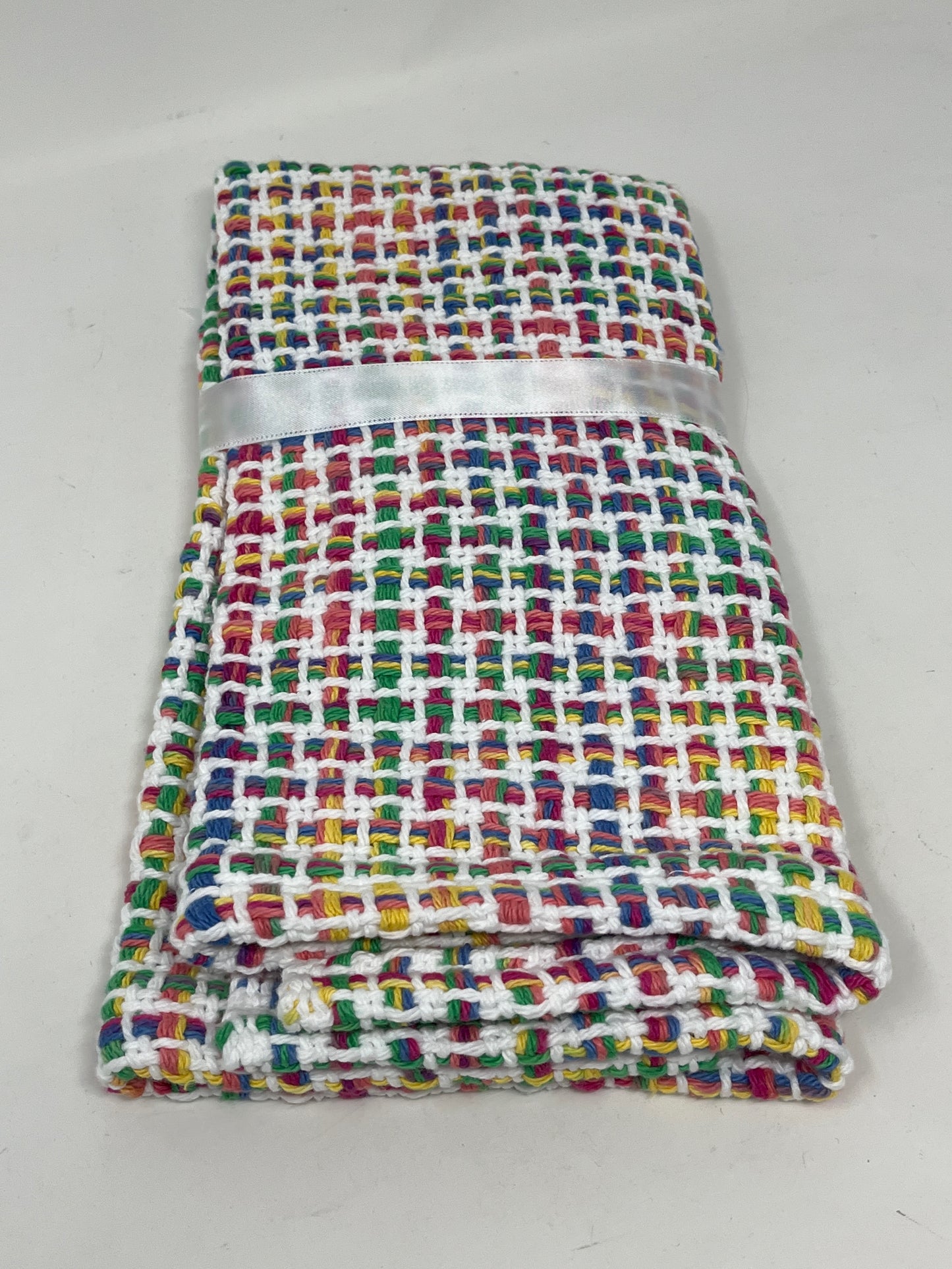 Handwoven Cotton Basket Weave Towel