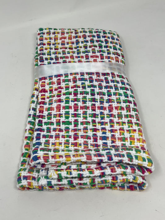 Handwoven Cotton Basket Weave Towel