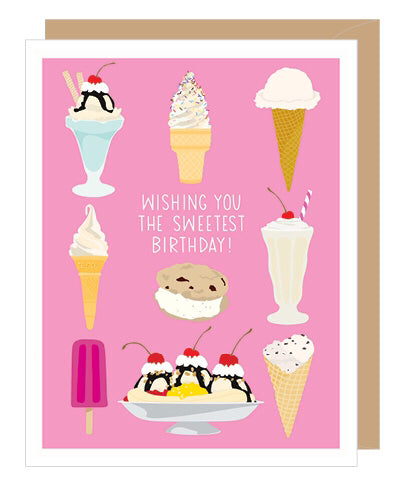 Ice Cream Birthday Card