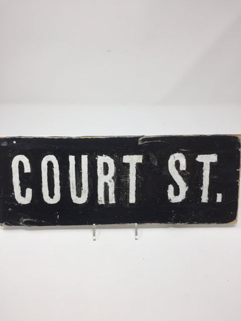 Court Street Brooklyn Wooden Sign