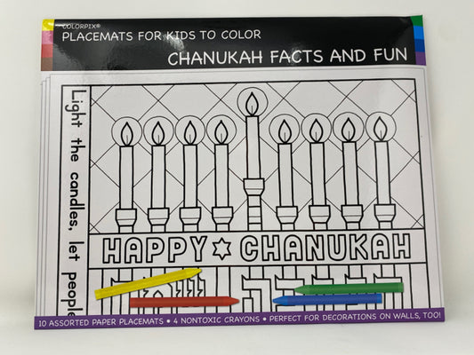 Chanukah Facts & Fun Placemats