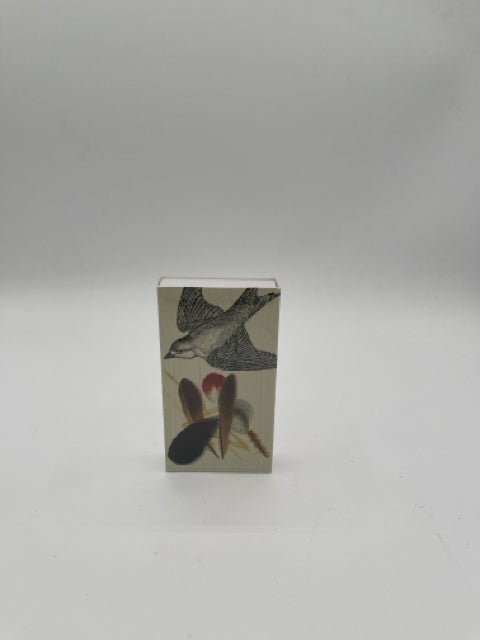 Box of 50 Wood Matches in Decorative Box With  Bird Drawing