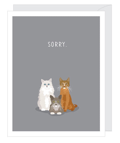Sorry Cat Sympathy Card