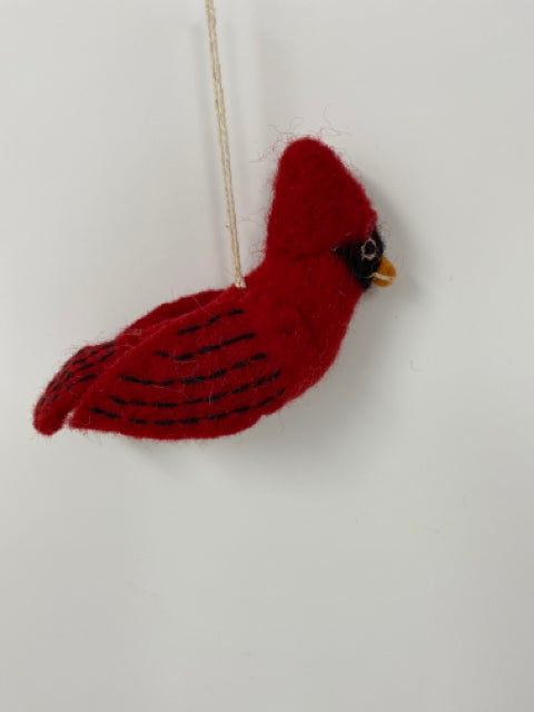 Wild Woolie Bird Cardinal Ornament