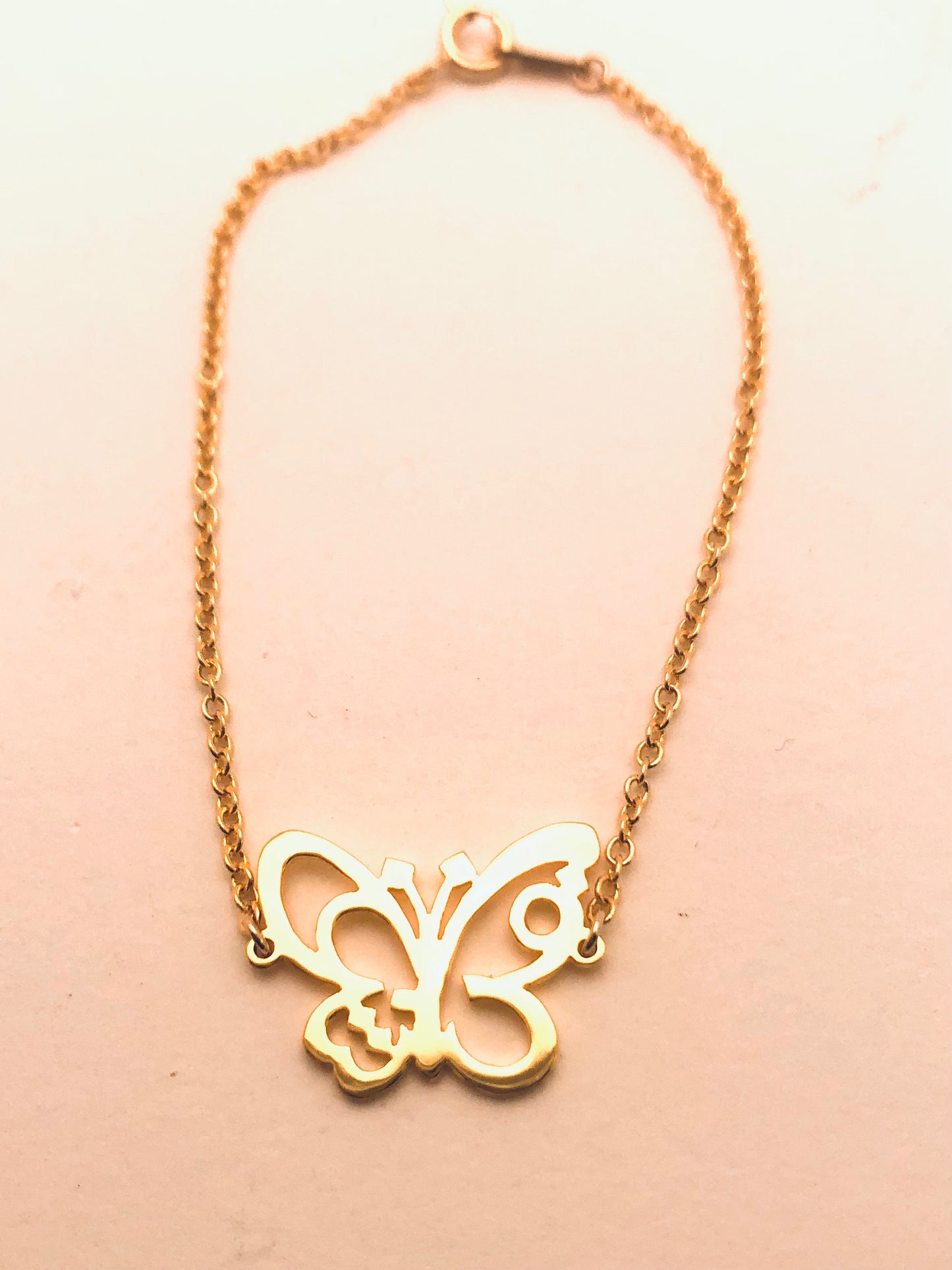 Butterfly in Arabic Bracelet