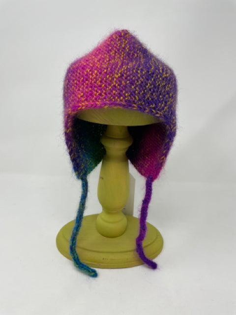 6-12 M Wool/Acrylic Blend Pilot's Cap Hat with tie