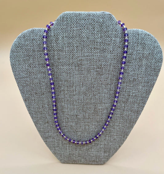 Amethyst & Silver Necklace