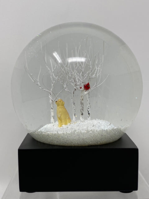 Lab in the Woods Snow Globe