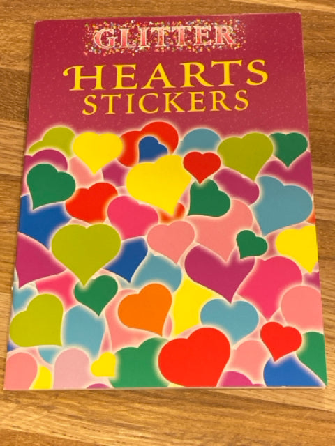 Glitter Hearts Stickers