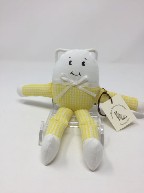 YellowGingham Humpty Dumpty Doll