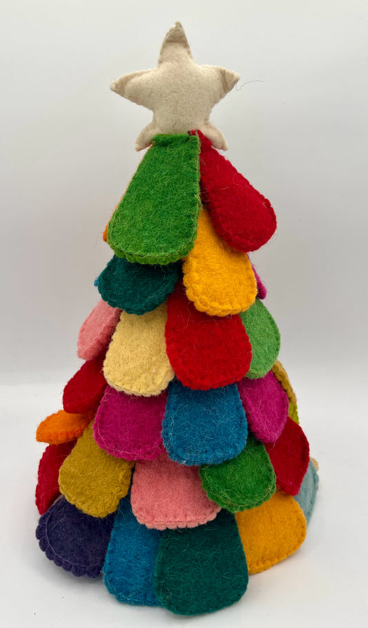 Multicolored Felt Christmas Tree