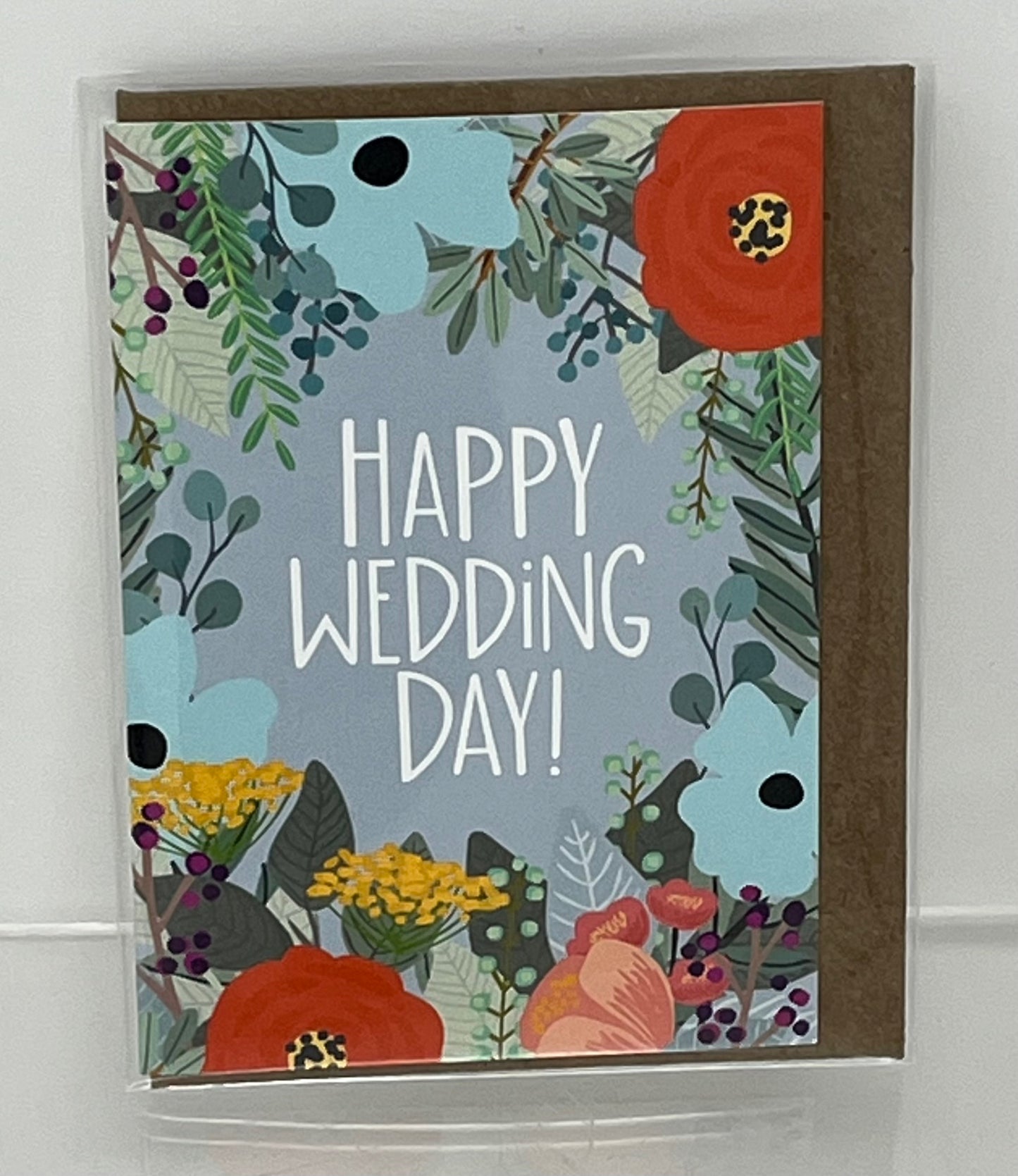 Mini Floral Wedding Card