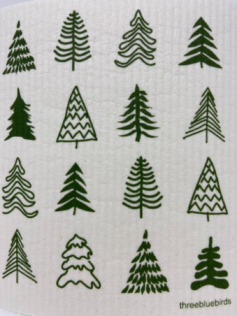 Woodland Trees Swedish Dishcloths