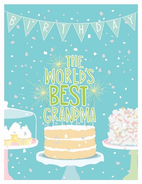 The World's Best Grandma Birthday Card