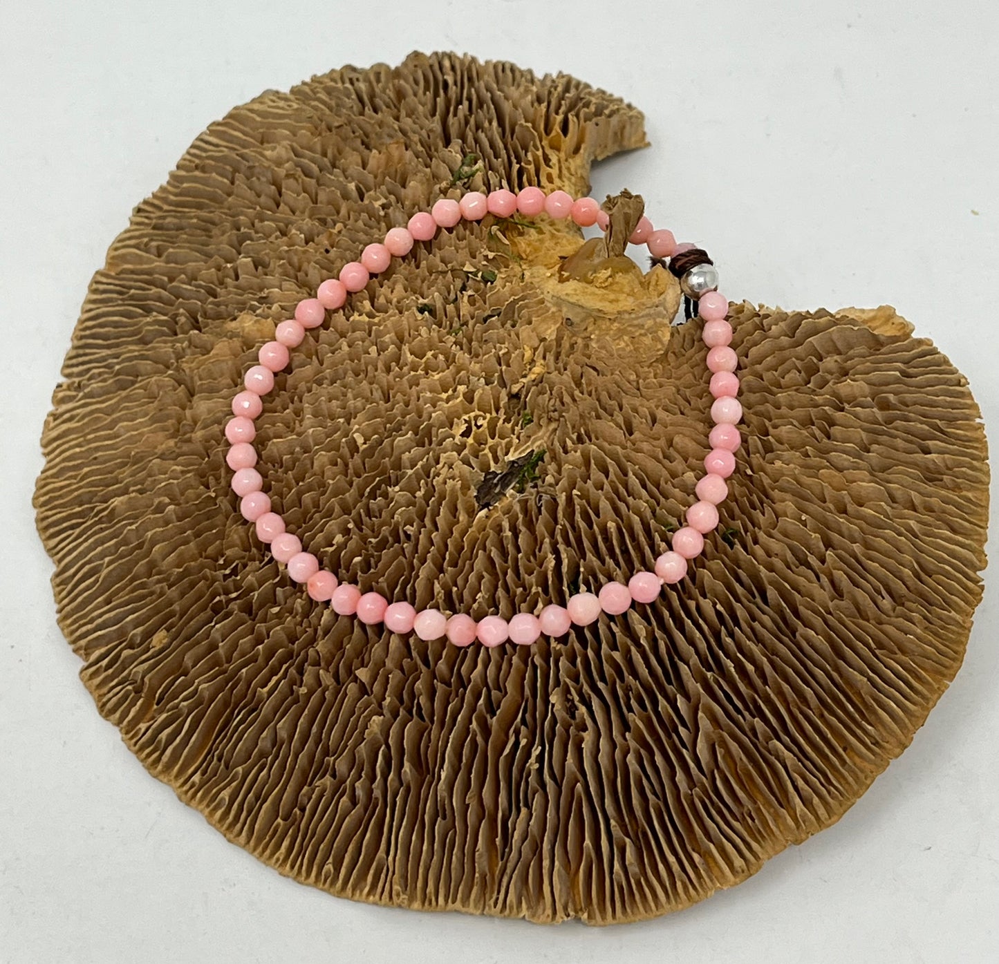 Faceted Pink Coral Bracelet