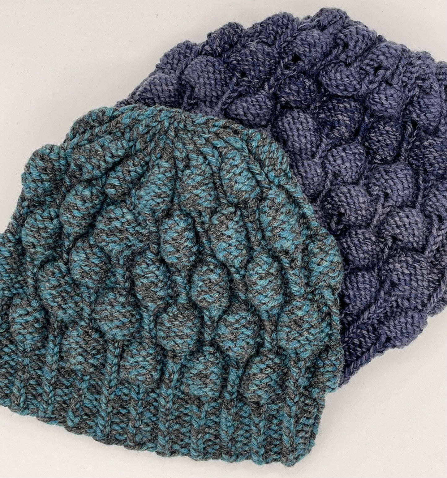 Wool Blend Knit Bobble Knit Hats