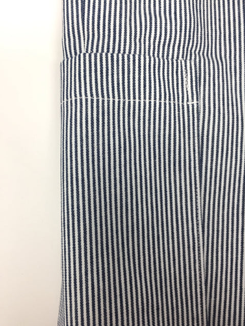 6 Y Navy & White Striped Cargo Shorts